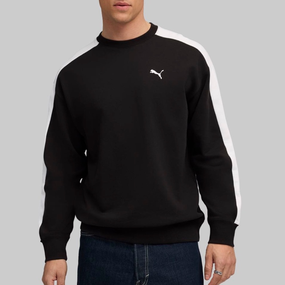 Puma Men's T7 Black and White Sweater size medium‎